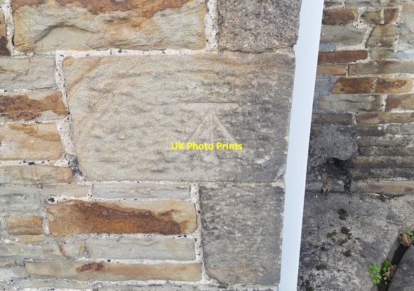 Photo 6"x4" Ordnance Survey Cut Mark Tondu c2021