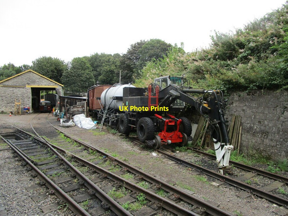 Photo 6"x4" Rail mounted vehicle at Midsomer Norton Midsomer Norton c2021