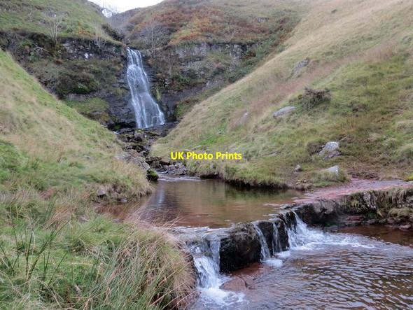 Photo 6"x4" Sgydiau ar Nant y Llyn \/ Waterfalls on Nant y Llyn Glyntawe c2021