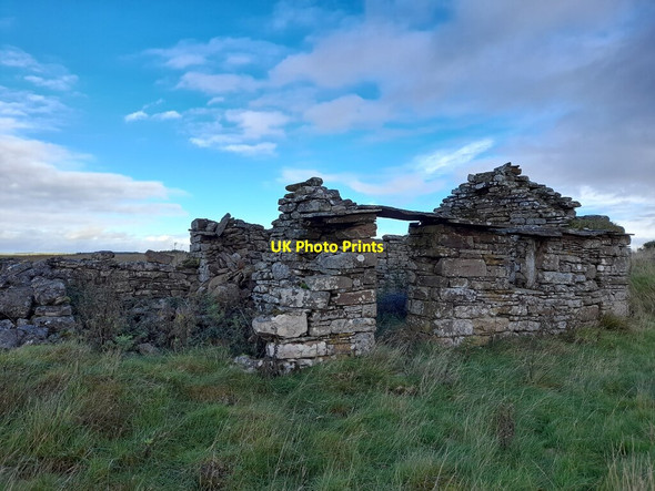 Photo 6"x4" Ruin at Shurrery Broubster c2021