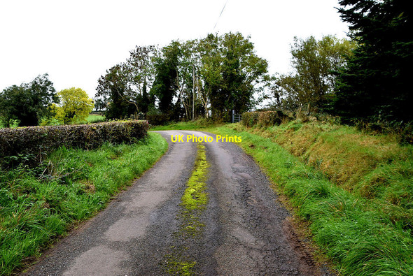 Photo 6"x4" Bend along Baronagh Road Fintona c2021