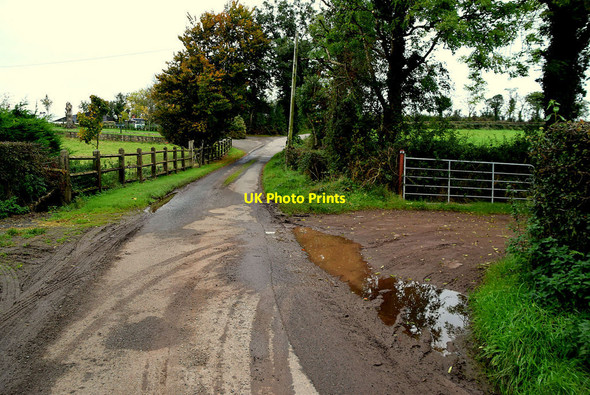 Photo 6"x4" Muddy along Baronagh Road Fintona c2021