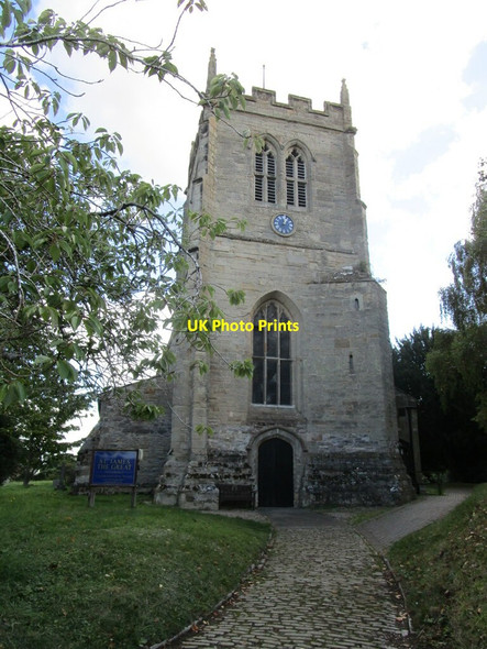 Photo 6"x4" Tower of the church of St. James the Great, Snitterfield Snitterfield c2021
