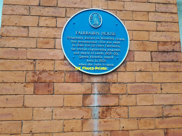 Photo 6"x4" Plaque on Fairbairn House, Clarendon Road, Leeds Leeds\/SE3034 c2021