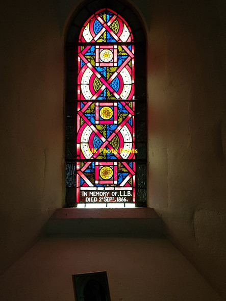 Photo 6"x4" Small stained glass window Cricklade c2021