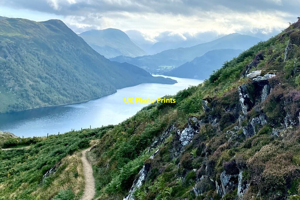 Photo 6"x4" Ullswater from above Yew Crag Dockray\/NY3921 c2021