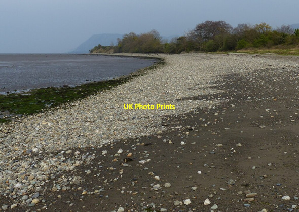 Photo 6"x4" Rocky shoreline at the Traeth Lafan Nature Reserve Tal-y-bont\/SH6070 c2019