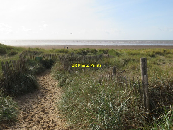Photo 6"x4" Path to the beach, St. Anne's-on-the-Sea Lytham St Anne's c2021