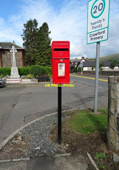 Photo 6"x4" Postbox on Carlisle Road, Crawford Crawford\/NS9520 c2021
