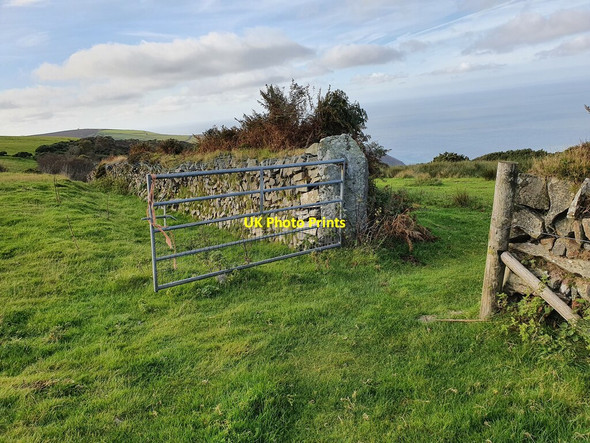 Photo 6"x4" Old Stone Gatepost Leeford\/SS7748 c2021