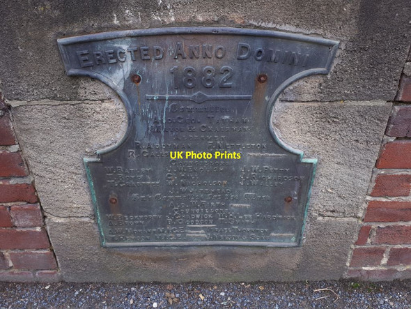 Photo 6"x4" Plaque on Viaduct Road bridge Burley\/SE2734 c2021