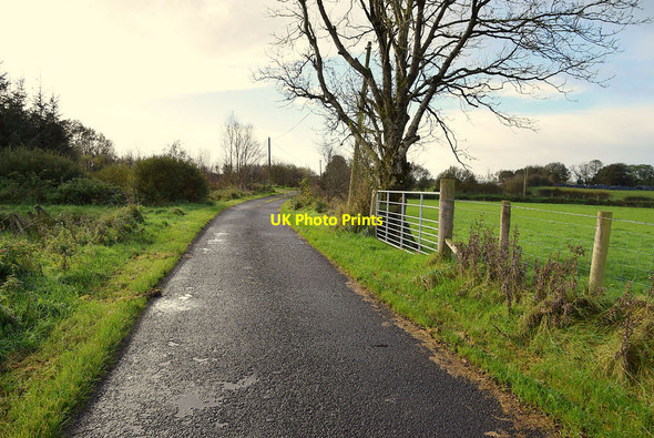 Photo 6"x4" Small bend along Farburn Road Gortin c2021