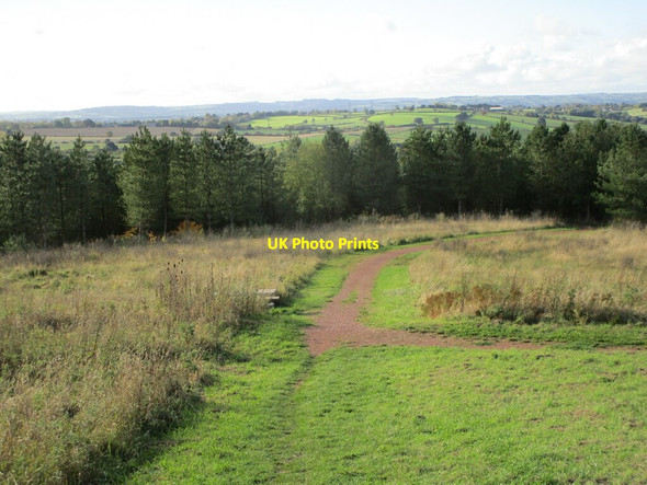 Photo 6"x4" View to the west from the top of the Silverhill spoil heap Dunsill c2021