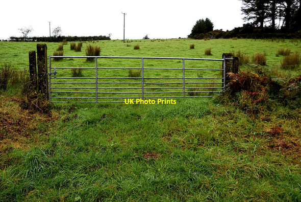 Photo 6"x4" Gate to a steep field, Killens Mountfield\/H5378 c2021