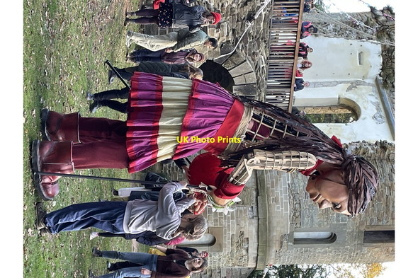 Photo 6"x4" Little Amal at Wentworth Castle Dodworth Bottom c2021