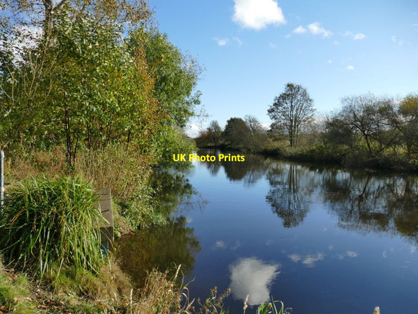 Photo 6"x4" The river Aire above Kirkstall Abbey Horsforth c2021