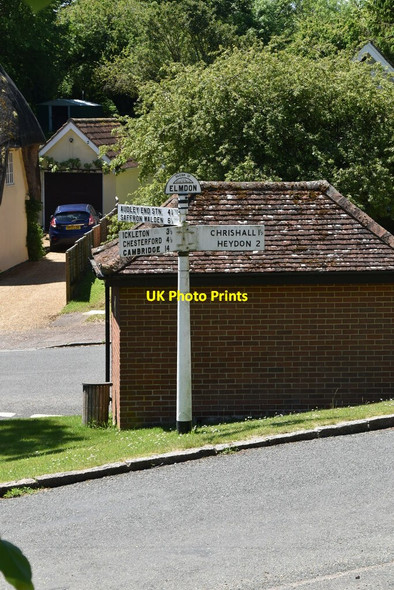 Photo 6"x4" Roadsign, Elmdon Elmdon\/TL4639 c2021