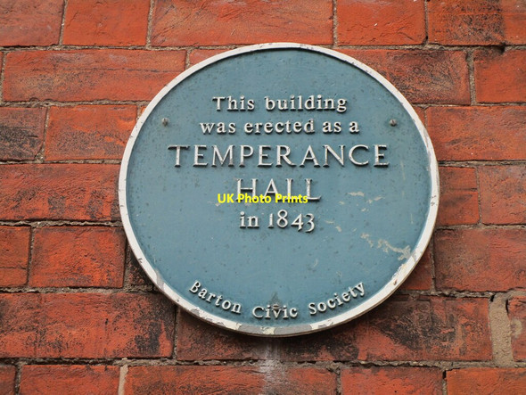 Photo 6"x4" Plaque on Barton-upon-Humber Assembly Rooms Barton-Upon-Humber c2021