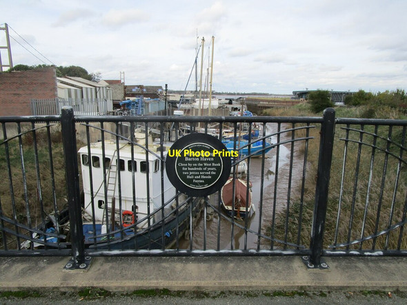 Photo 6"x4" Barton Haven Footbridge & Ferry Landing Plaque Barton-Upon-Humber c2021