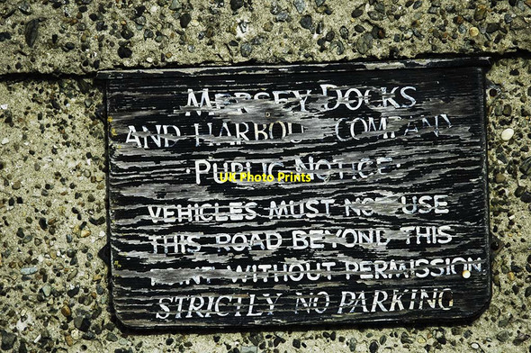 Photo 6"x4" Mersey Docks and Harbour Company Public Notice Llaneilian c2007