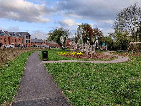 Photo 6"x4" Path at the St Mary's Open Space in Leicester Leicester c2021