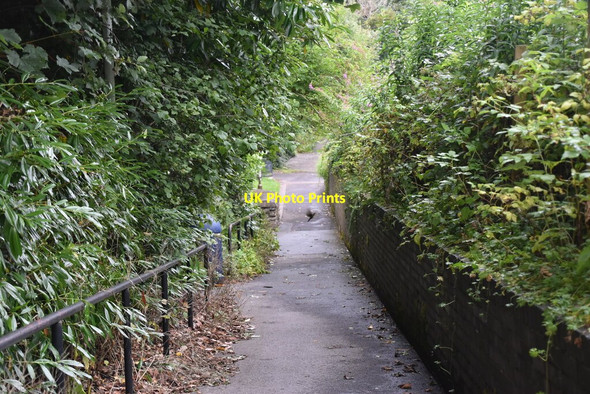Photo 6"x4" Footpath near Pitlochry Station Pitlochry c2021