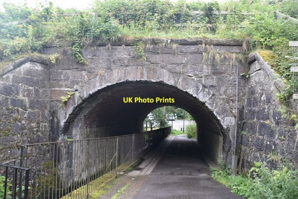 Photo 6"x4" Low railway bridge Pitlochry c2021