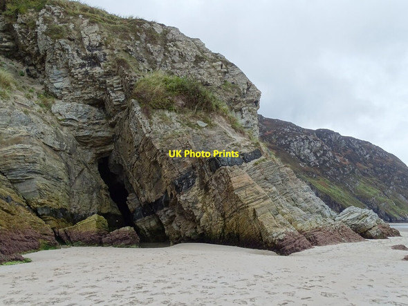 Photo 6"x4" Sill in cliff face Crannogeboy c2021