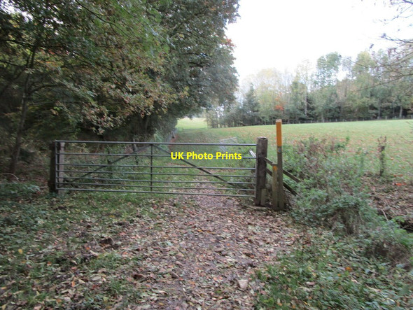Photo 6"x4" Gate on a bridleway to Rolleston Rolleston\/SK7300 c2021