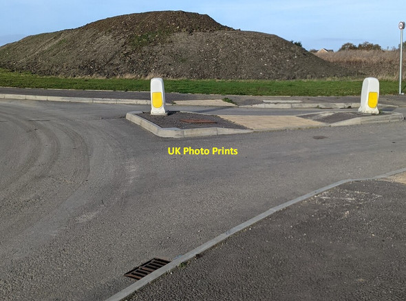 Photo 6"x4" Pedestrian refuge, Great Oldbury, Gloucestershire Nastend c2021
