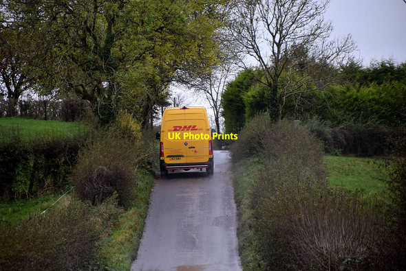 Photo 6"x4" DHL delivery van, Camowen Beragh c2021
