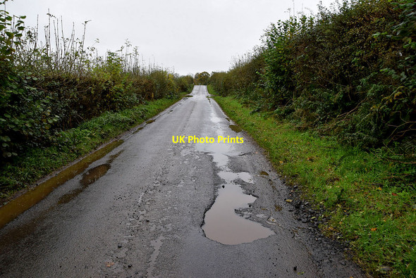 Photo 6"x4" Potholes along Crevenagh Road Beragh c2021