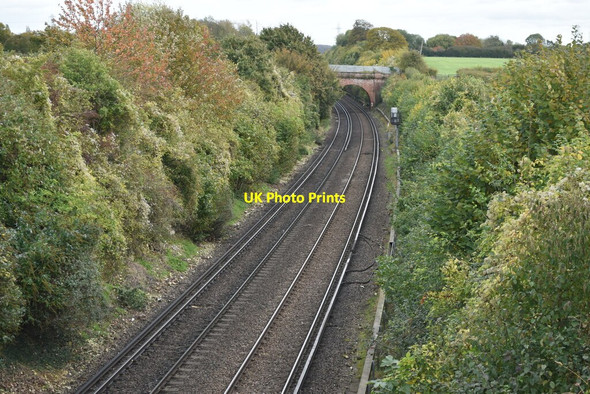 Photo 6"x4" Railway south of Gold Street Henley Street c2021
