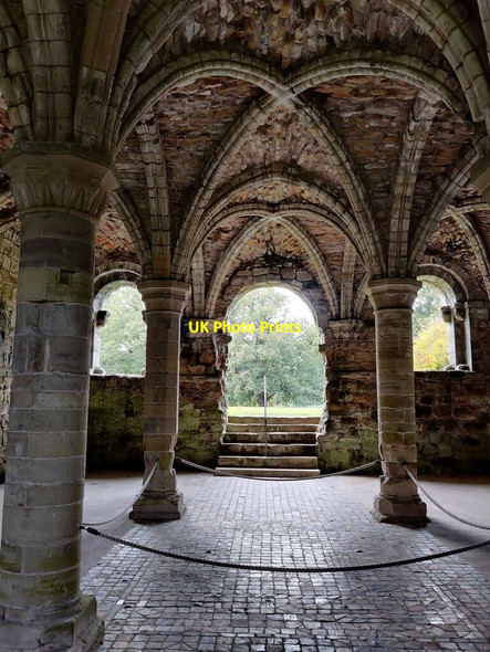 Photo 6"x4" The vaulted and tile-floored chapter house Buildwas c2021