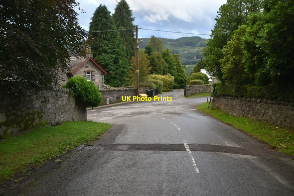Photo 6"x4" Sharp bend, Golf Course Rd Pitlochry c2021