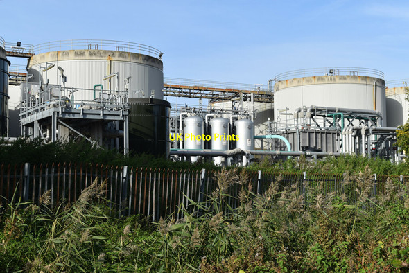 Photo 6"x4" Tanks at Longreach Sewage Treatment Works Purfleet c2021