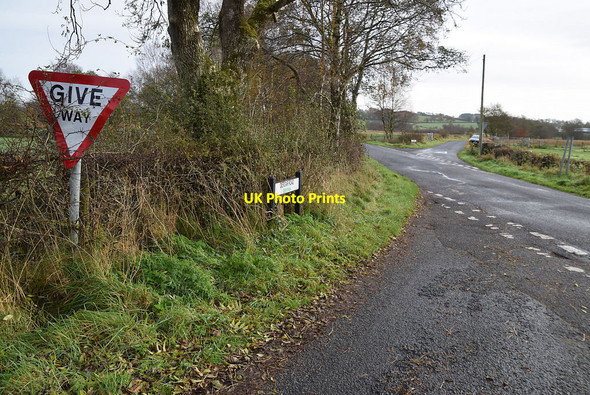 Photo 6"x4" Road junction Deroran Beragh c2021