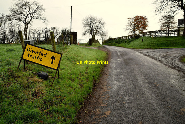 Photo 6"x4" Diversion notice, Bencran Beragh c2021