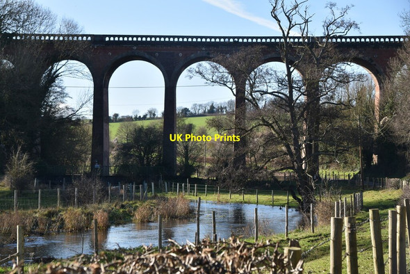 Photo 6"x4" River Darent and Eynsford Viaduct Eynsford c2021