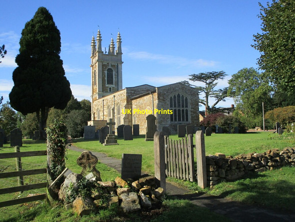 Photo 6"x4" St. Peter's church, Gaulby Frisby c2021