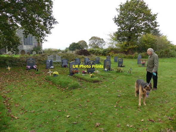 Photo 6"x4" Part of churchyard extension Swanton Hill c2021