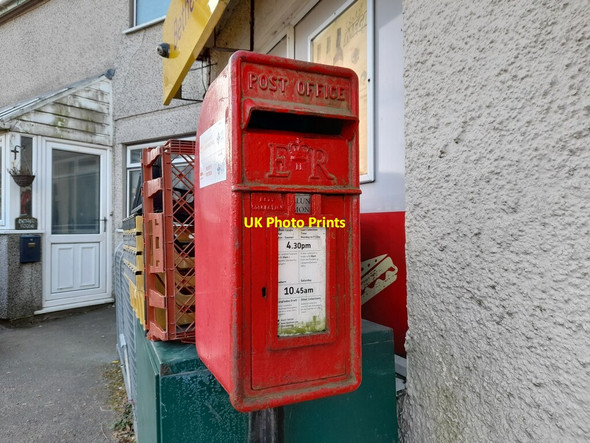 Photo 6"x4" Postbox at Bethel,  Anglesey Bethel\/SH3970 c2021