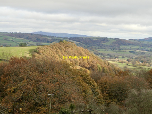 Photo 6"x4" View over Mynd Bedstone c2021