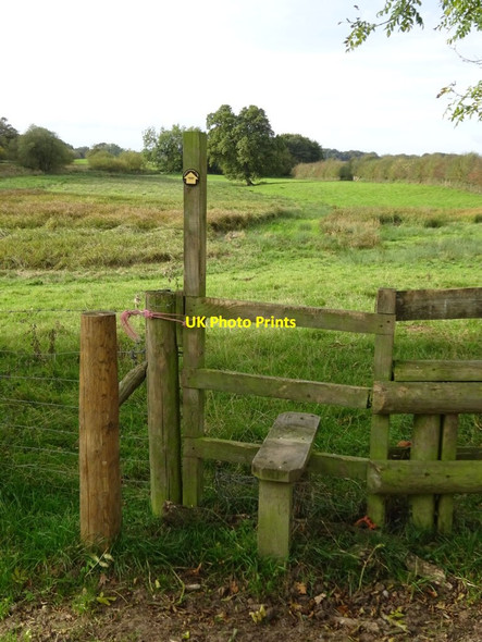 Photo 6"x4" Foot stile near Aqualate Mere Meretown c2021