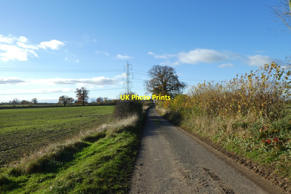 Photo 6"x4" Road to Kissthorn Farm Bossall c2021