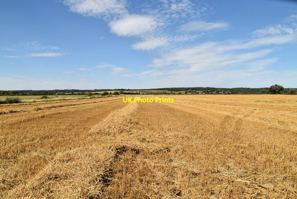 Photo 6"x4" Stubble field Snave c2020