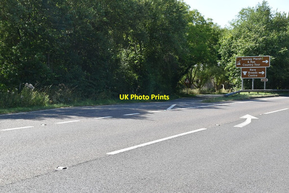 Photo 6"x4" Road off A2070 to Ham Mill Farm Hamstreet c2020