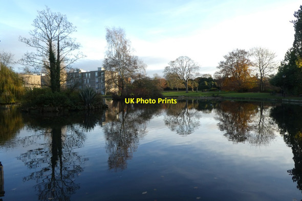 Photo 6"x4" Lake near Derwent Heslington c2021