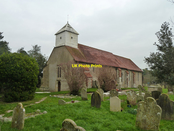 Photo 6"x4" Barnham church Saxby\/SU9603 c2012