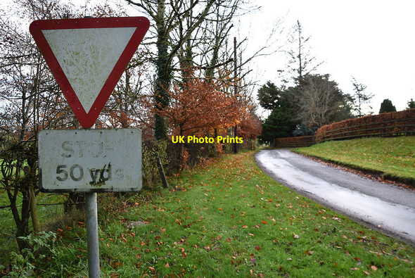 Photo 6"x4" Stop sign, Kiltamangh Fintona c2021